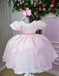 Vestido Miss Cherry Cristal Lese - Laise Rosa Bebe (VESTMSSCHCRTLSLASRSBB)