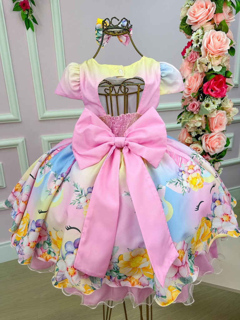 Vestido Mimadine Unicornio Colorido - Arco Iris (VESTMMDNUNCRCLRARCIS)