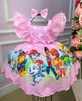 Vestido Infantil Esquadrão Canino