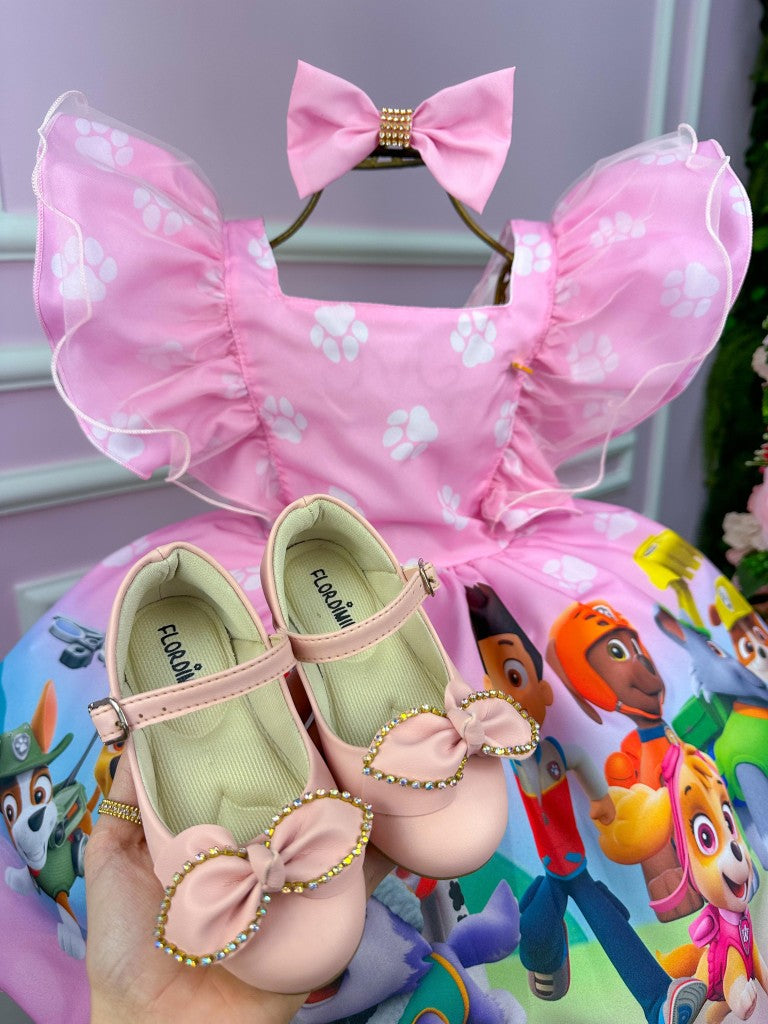 Vestido Infantil Esquadrão Canino