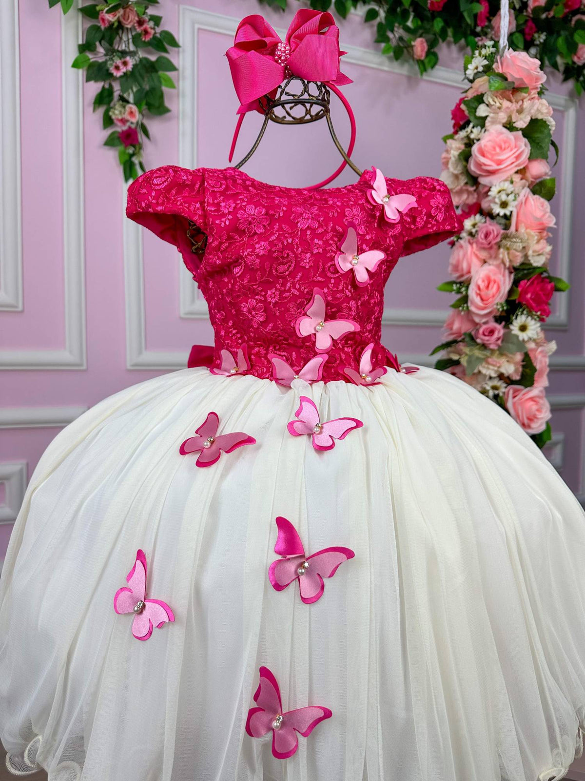 Vestido Vila Lele Juvenil Jade Peito Pink