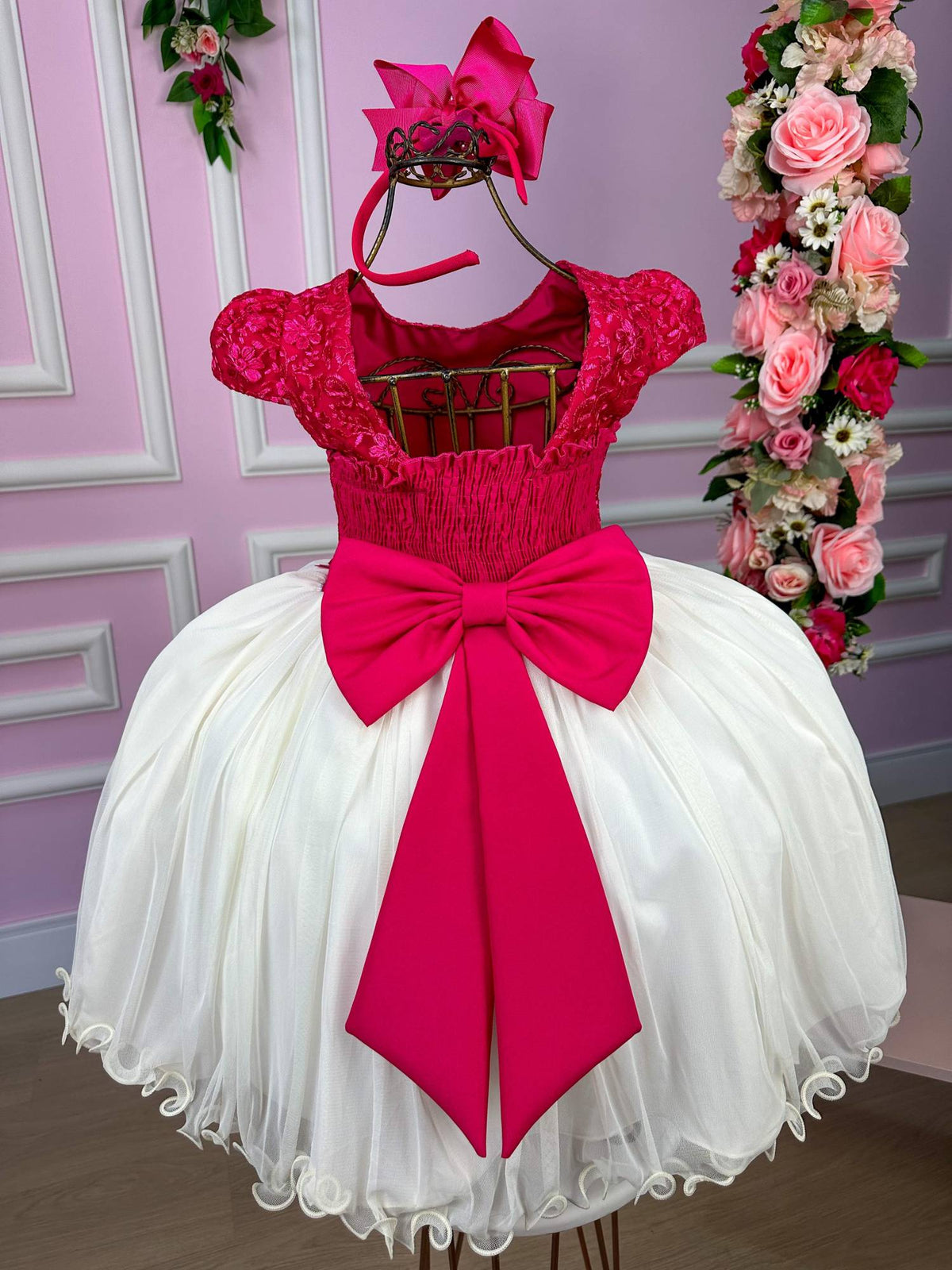 Vestido Vila Lele Juvenil Jade Peito Pink