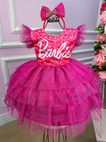 Vestido Ysa Kids Barbie Luxinho Pink (VESTYKIDSLXNHOPNK)