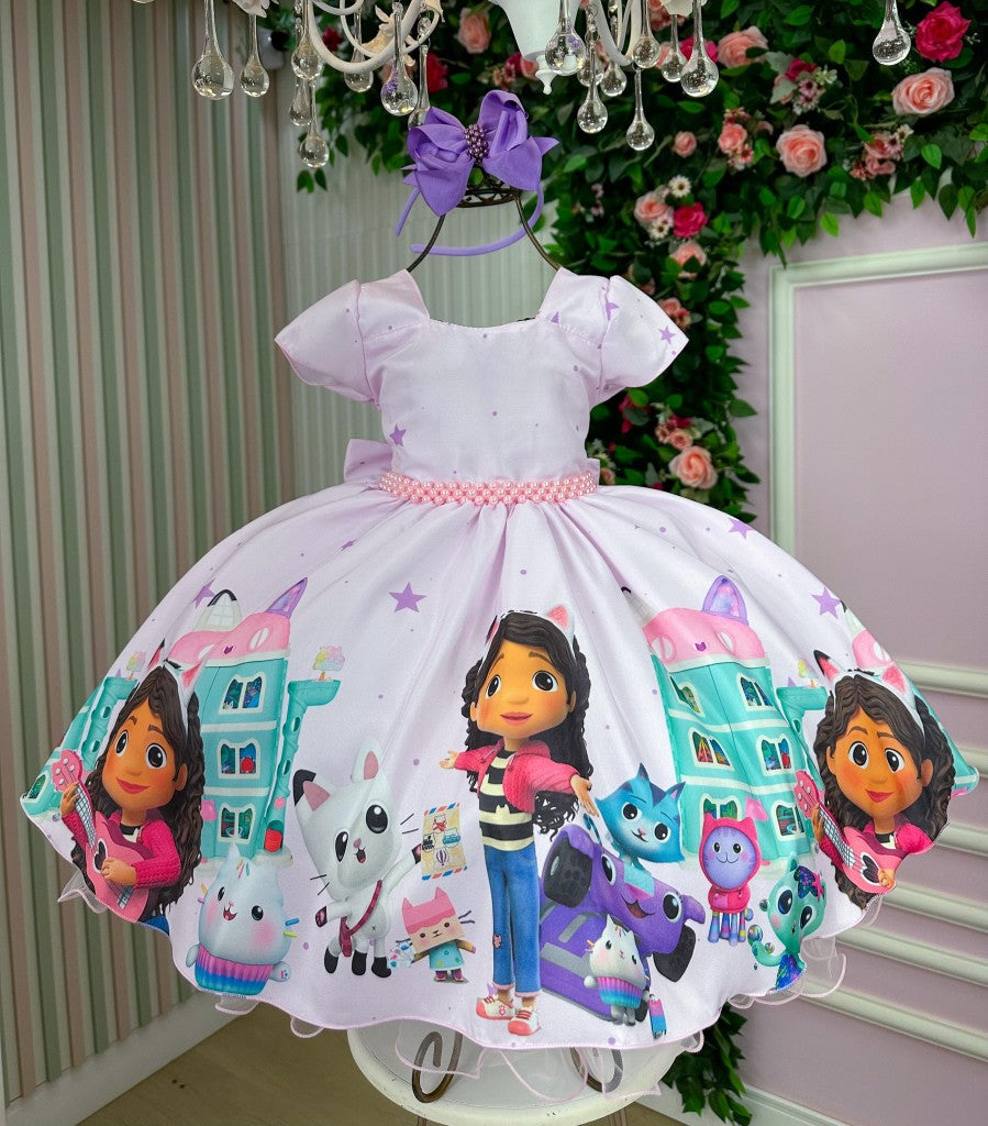 Vestido Tematicos da Gigi A Casa Mágica da Gabby (VESTTMCDGGACSMGCGB)