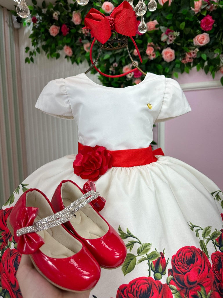 Vestido Banana Club Fernanda Branco Floral (VESTBCBNANDABRNCORAL)