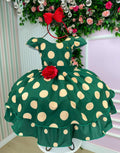 Vestido Banana Club Helen Verde Bolinhas (VESTBCLBHLENVERDNHA)