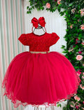 Vestido Menina Bonita Holly Vermelho (VESTMNNBNTHLVRML)