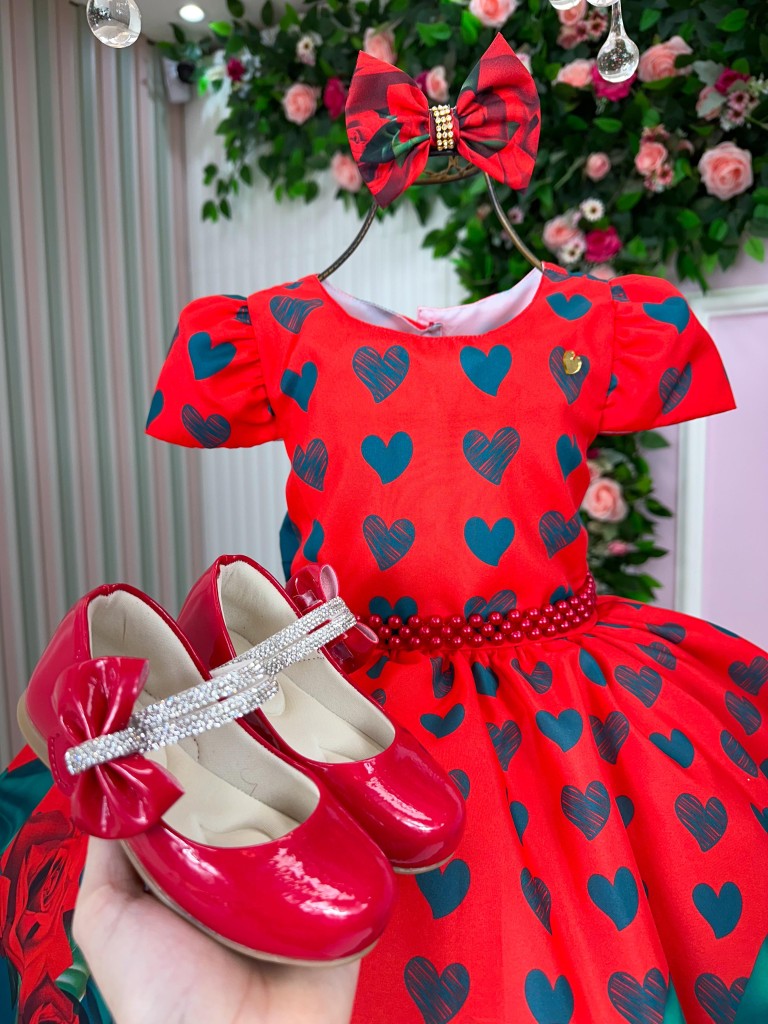 Vestido Mimadine Melissa Natal Vermelho (VESTMMDMLSNTLVMR)