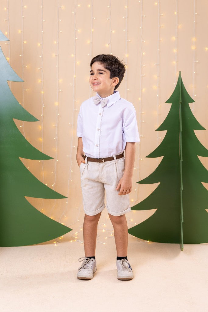 Conjunto Miss Cherry Social Linho Shorts Xadrez Heitor (CONJMCSLSHOXADRZ)