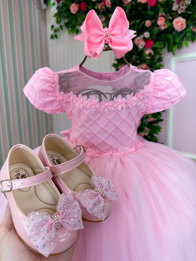 Vestido Menina Bonita Luna Rosa Bebe Modelo 2 (VESTMNNBNTLNRSBBMDLO)