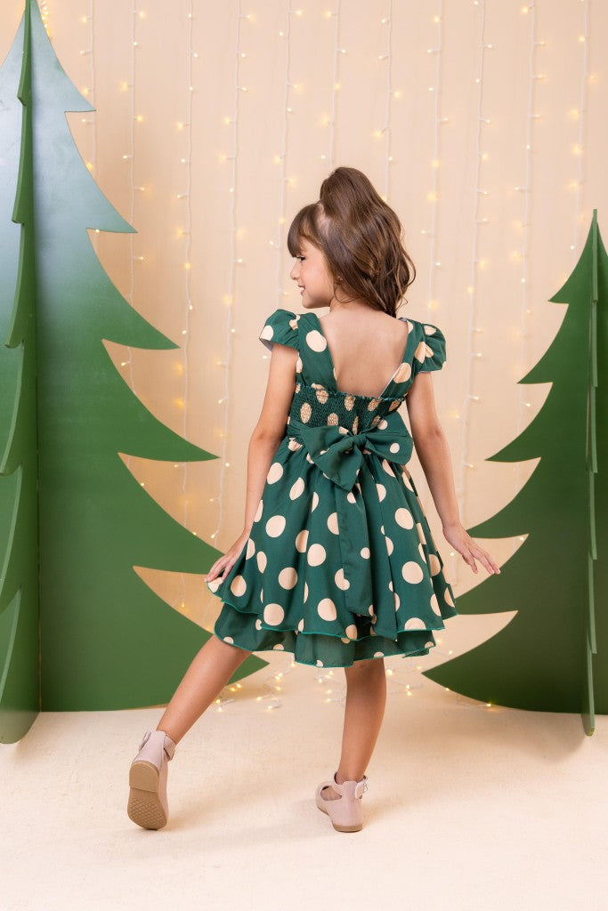 Vestido Banana Club Helen Verde Bolinhas (VESTBCLBHLENVERDNHA)