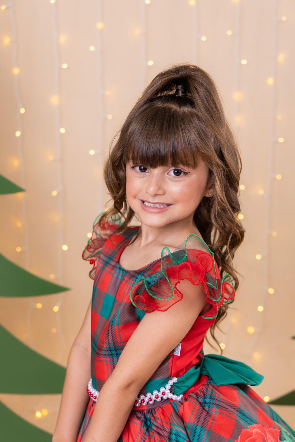 Vestido Marie Eduarda Floral Vermelho - Natal (VESTMRDRLLHONTAL)