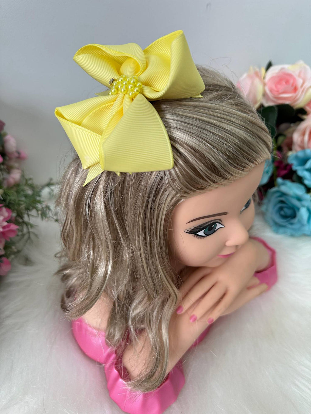 Laço Belli Strass Maria Alice Amarelo (LCBLSTRSMAMELO)