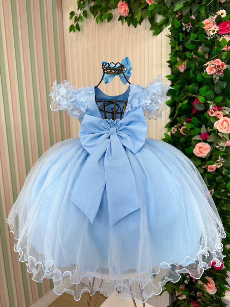 Vestido Menina Bonita Angelie Azul Bebe (VESTMNNBNTAGLAZLBB)