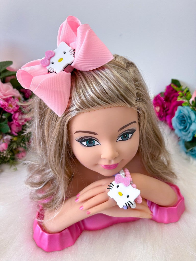 Laço Belli Tematico Hello Kitty + Pulseiras (LCBLLTMCHLLKITPL)