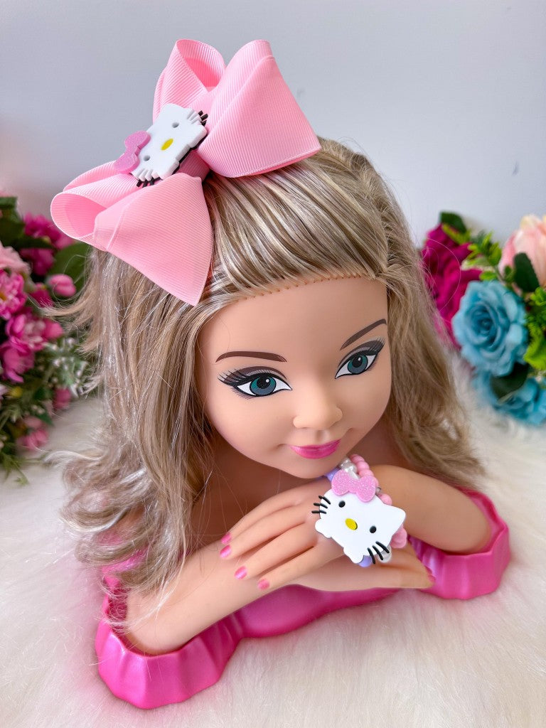 Laço Belli Tematico Hello Kitty + Pulseiras (LCBLLTMCHLLKITPL)