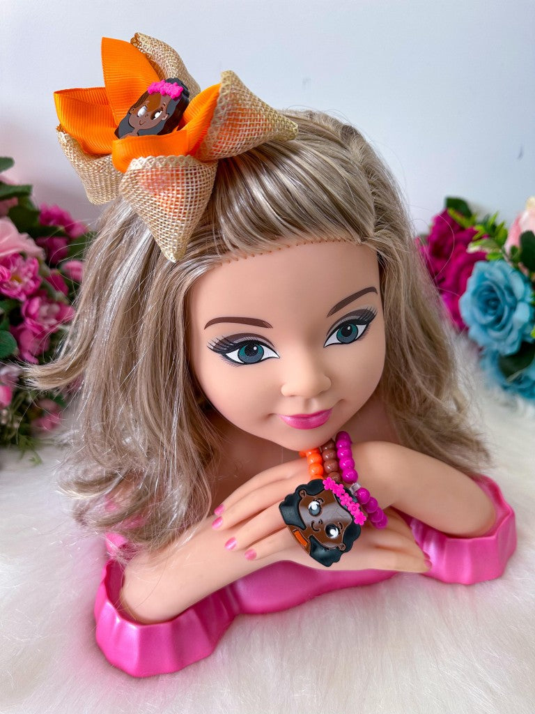 Laço Belli Tematico Moana + Pulseiras (LCBLLTMCMNPL)