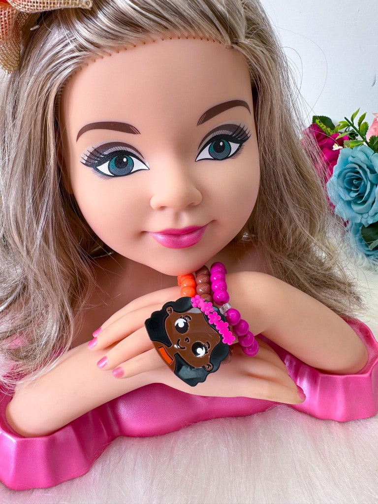 Laço Belli Tematico Moana + Pulseiras (LCBLLTMCMNPL)