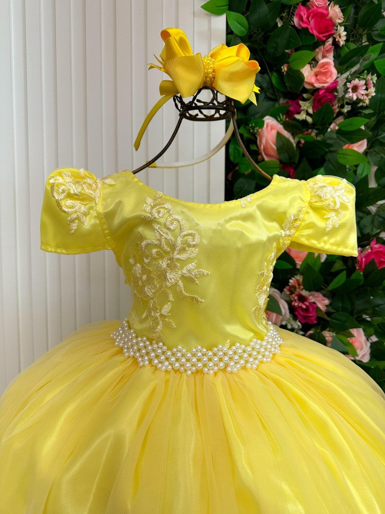 Vestido Enjoy Longo Jaqueline Amarelo (VESTWNJLNGRELOJAQ)