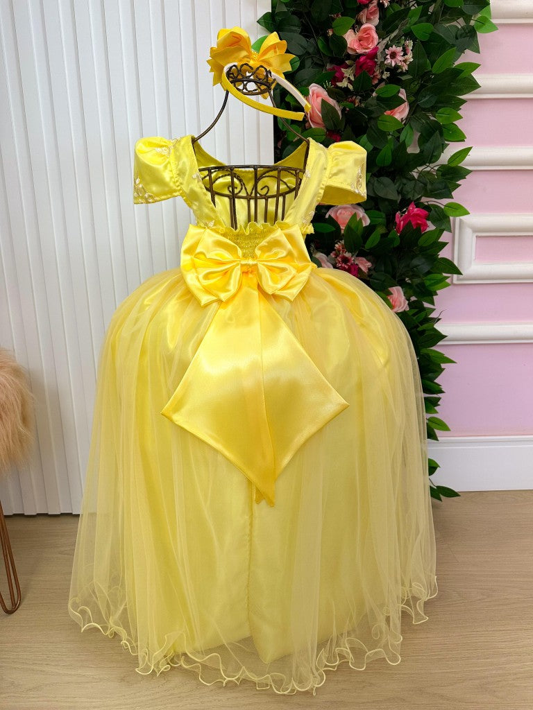 Vestido Enjoy Longo Jaqueline Amarelo (VESTWNJLNGRELOJAQ)