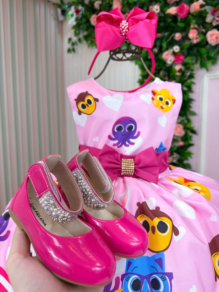 Vestido Infantil Temáticos Luxo Bolofofos - Bolo Fofos (VESTINFTMTLBLFF)