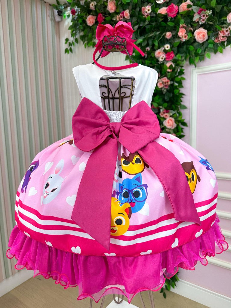 Vestido Infantil Temáticos Luxo Bolofofos - Bolo Fofos (VESTINFTMTLBLFF)