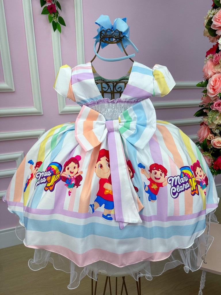 Vestido Tematicos da Gigi Maria Clara e JP (VESTRMTCMRIACLARAEJP)