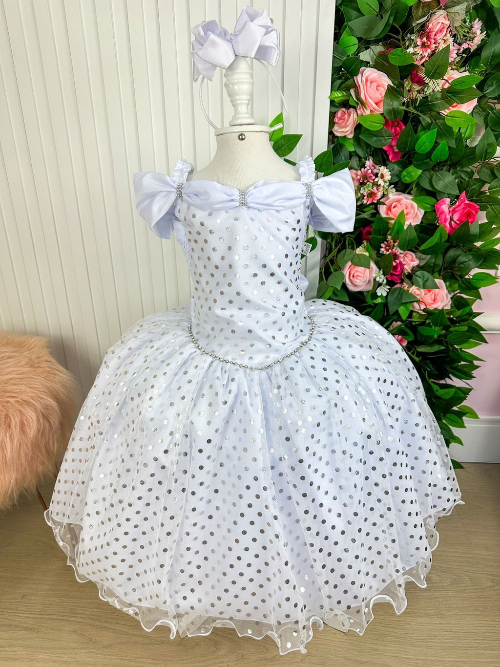 Vestido Marie Bolinhas Branco (VESTMARIEBOLNHASBRNC)