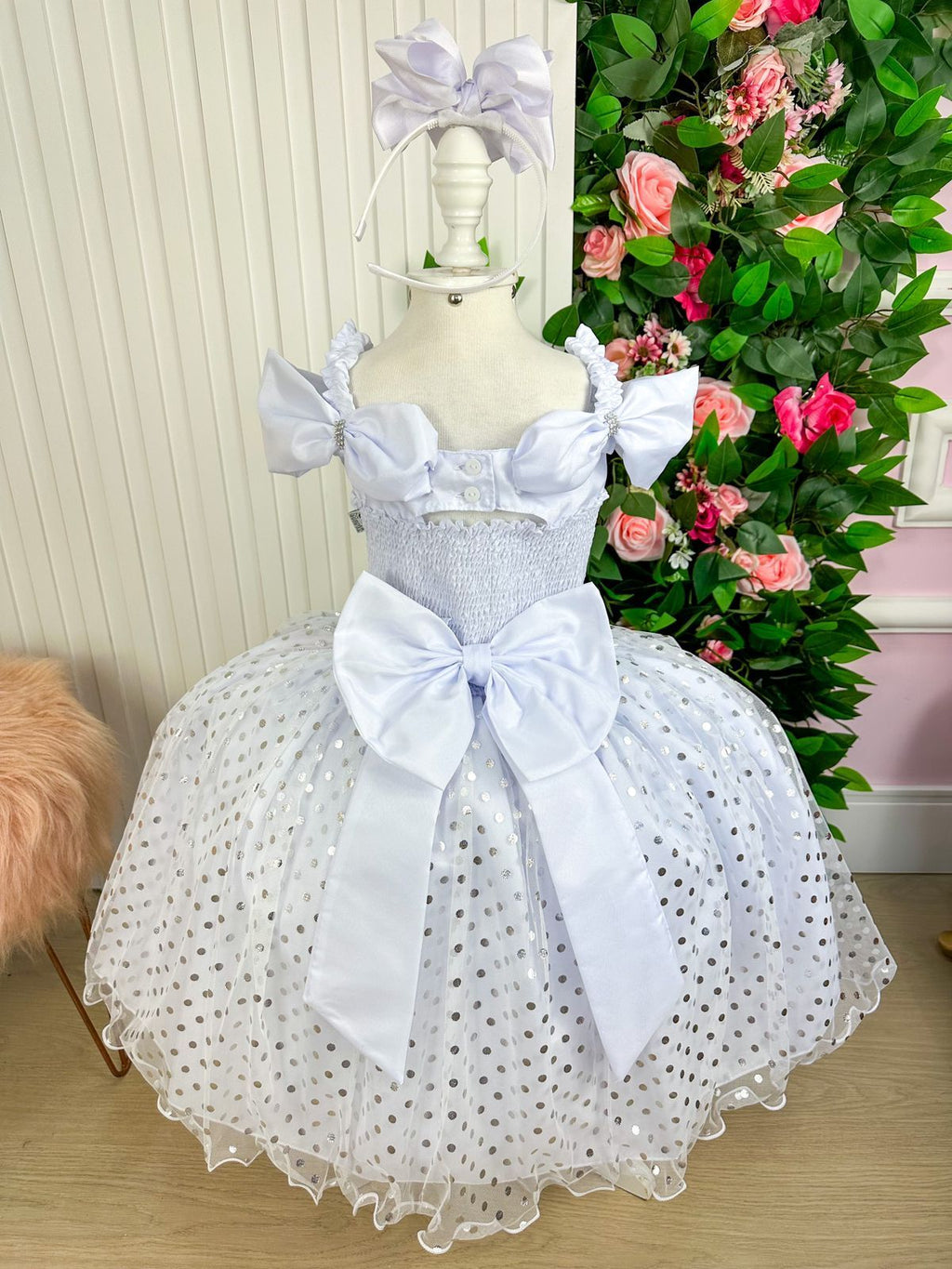 Vestido Marie Bolinhas Branco (VESTMARIEBOLNHASBRNC)