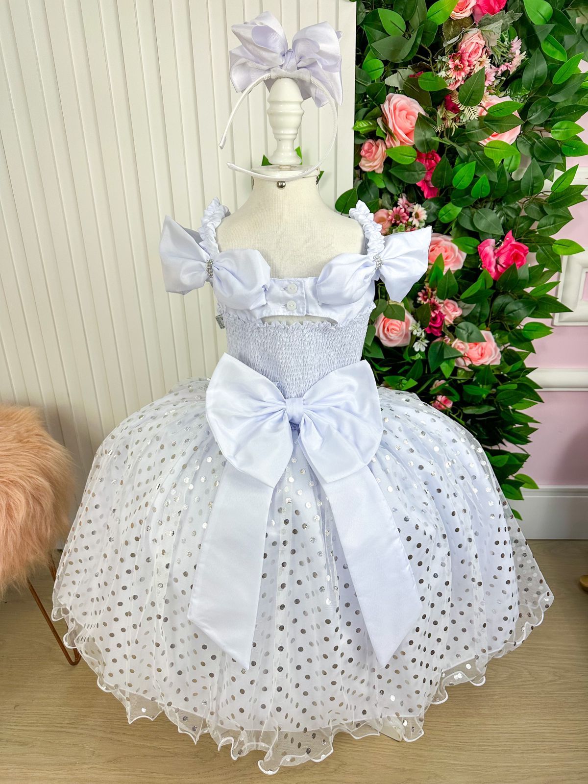 Vestido Marie Bolinhas Branco (VESTMARIEBOLNHASBRNC)
