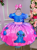 Vestido Infantil Temáticos da Gigi Lilo e Stitch (VESTINFTMCGGLLSTT)