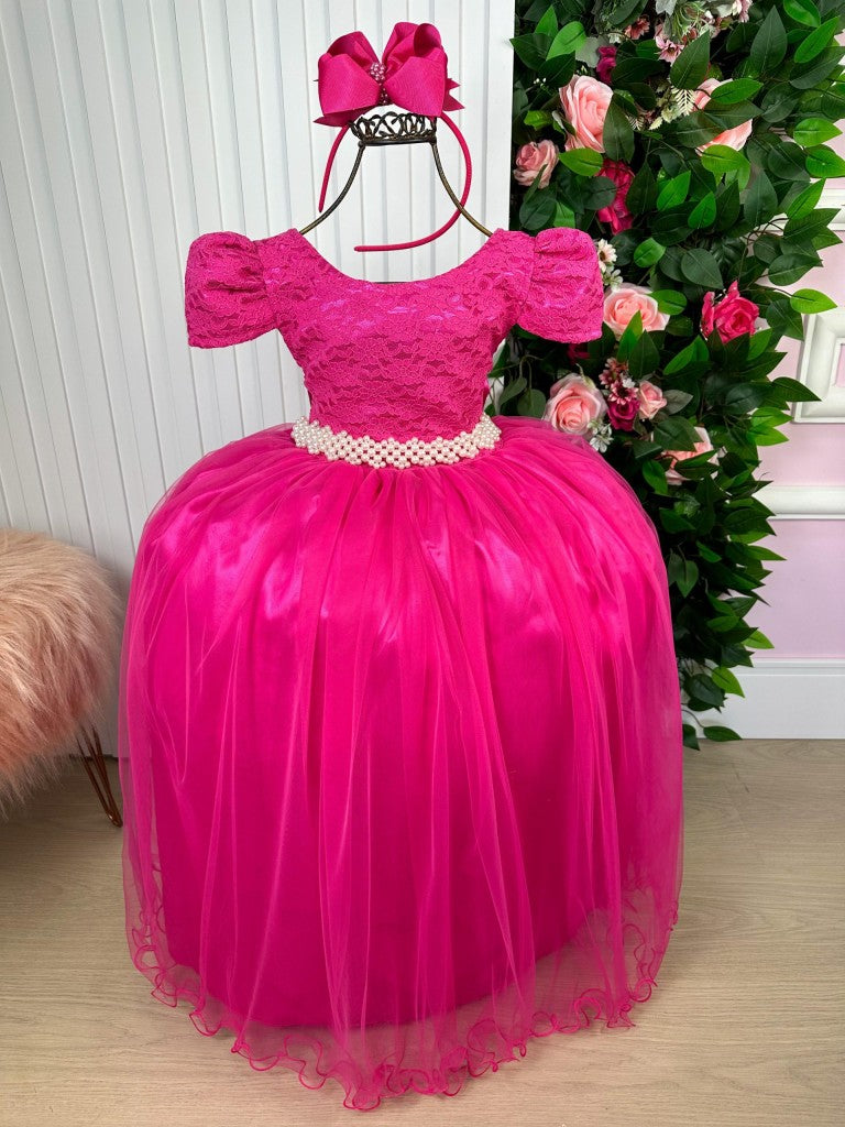 Vestido Enjoy Laura Longo Pink Rendado (VESTENJLNGPINK2)