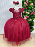 Vestido Vila Lele Longo Jardim Encantado Borboletas Marsala (VESTVLLLLNGJDENCBBMRL)
