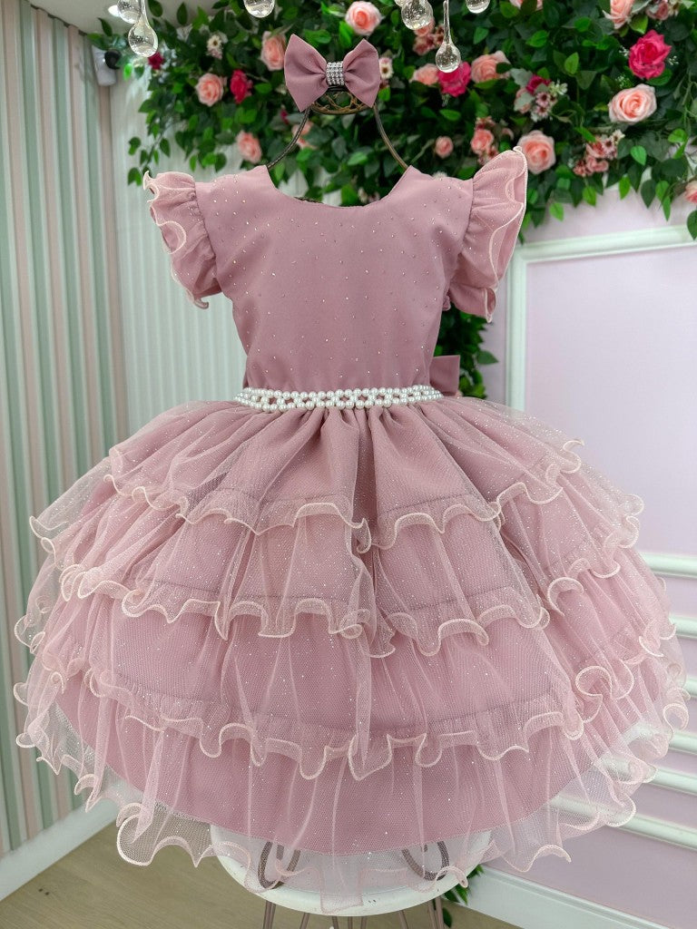 Vestido Ysa Kids Belinda Rose (VESTYSAKDSBLNRS)