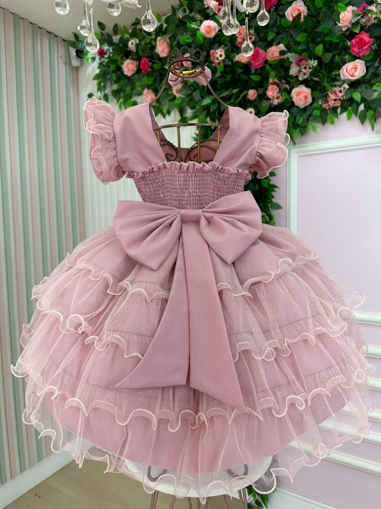 Vestido Ysa Kids Belinda Rose (VESTYSAKDSBLNRS)