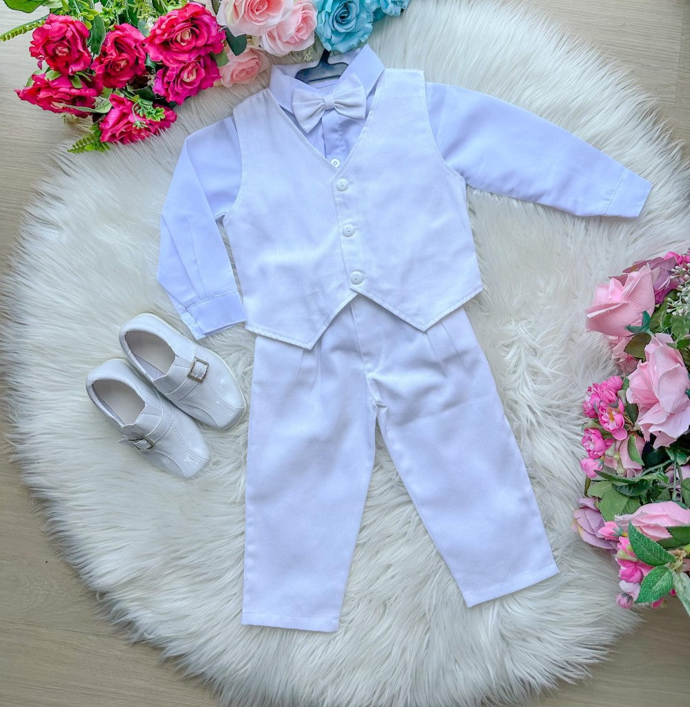 Conjunto Miss Cherry Social Leonardo Colete Branco (CONJMSSCRSCLABRNC)