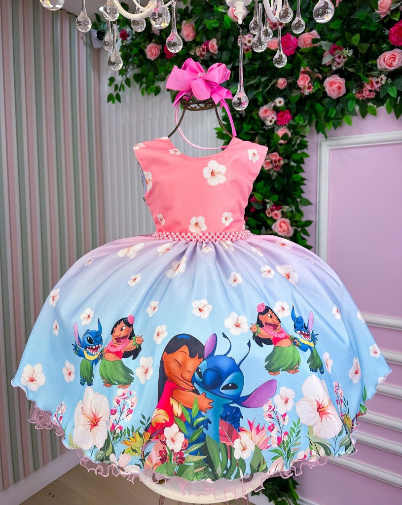 Vestido Tematicos Ysa Kids Lilo Stitch (VESTTMTICOYSALILO)