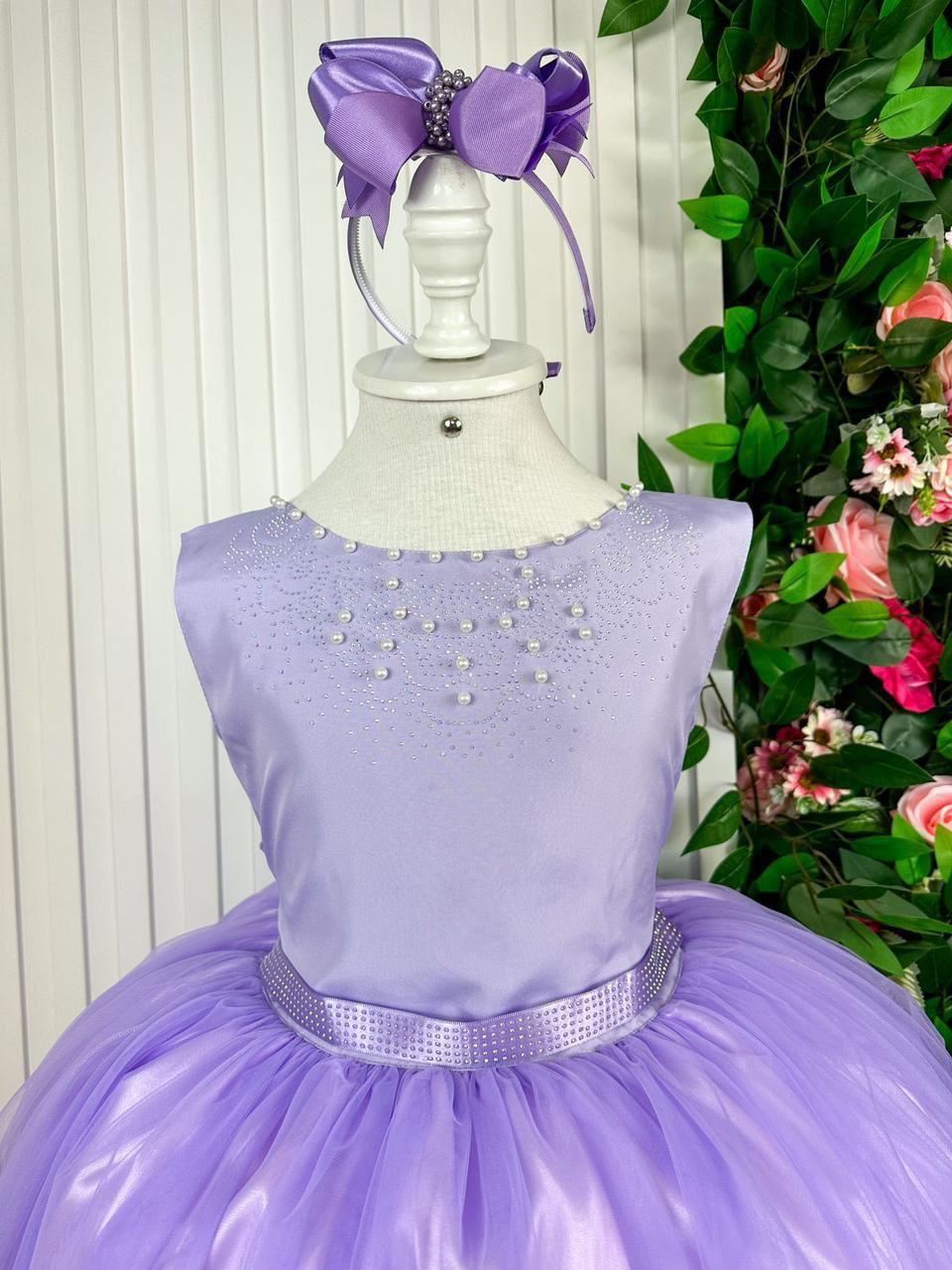 Vestido Enjoy Longo Regata Lilás (VESTENJLGRGTLIL)