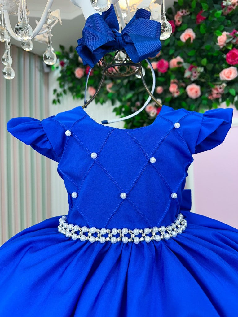 Vestido Ysa Kids Francine Azul Royal - Festa e Formatura