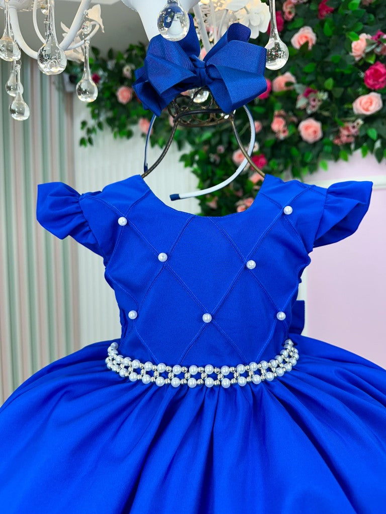 Vestido Ysa Kids Francine Azul Royal - Festa e Formatura