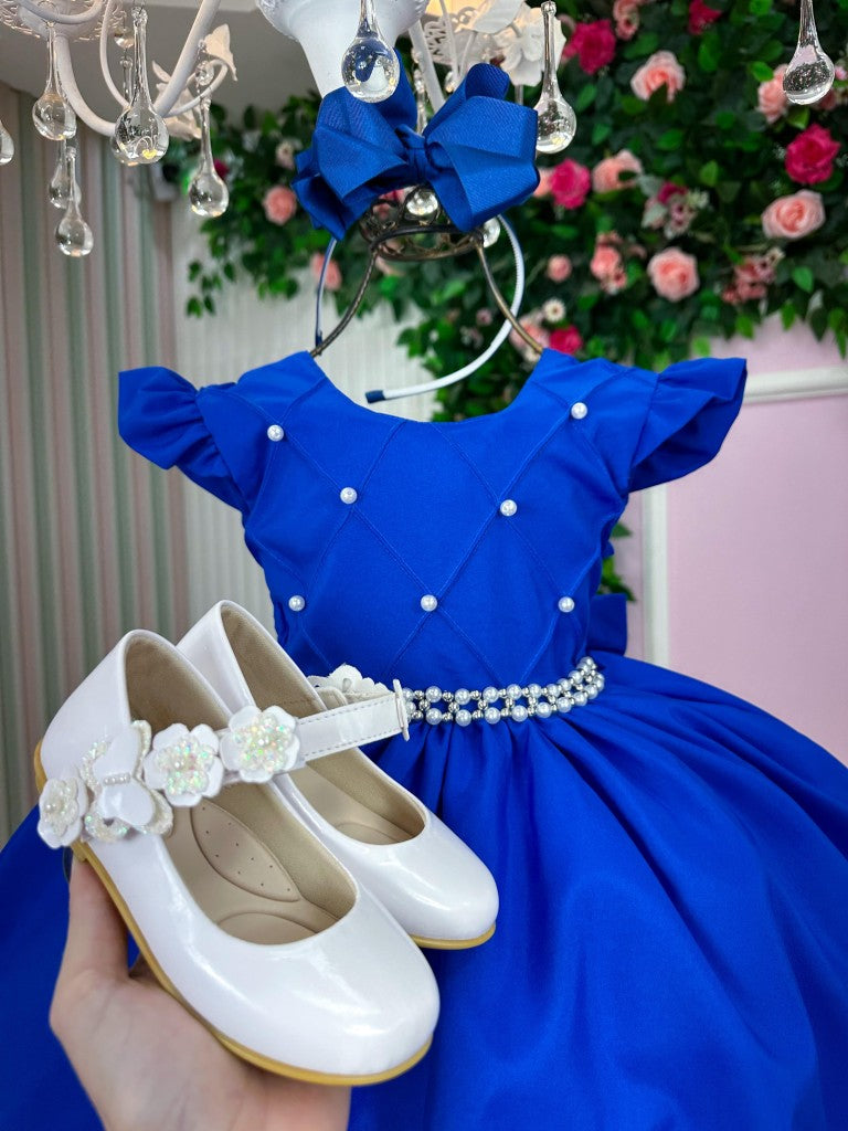 Vestido Ysa Kids Francine Azul Royal - Festa e Formatura