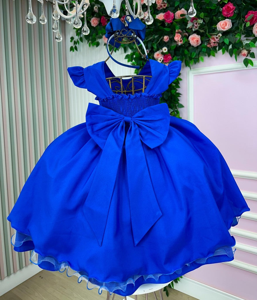 Vestido Ysa Kids Francine Azul Royal - Festa e Formatura