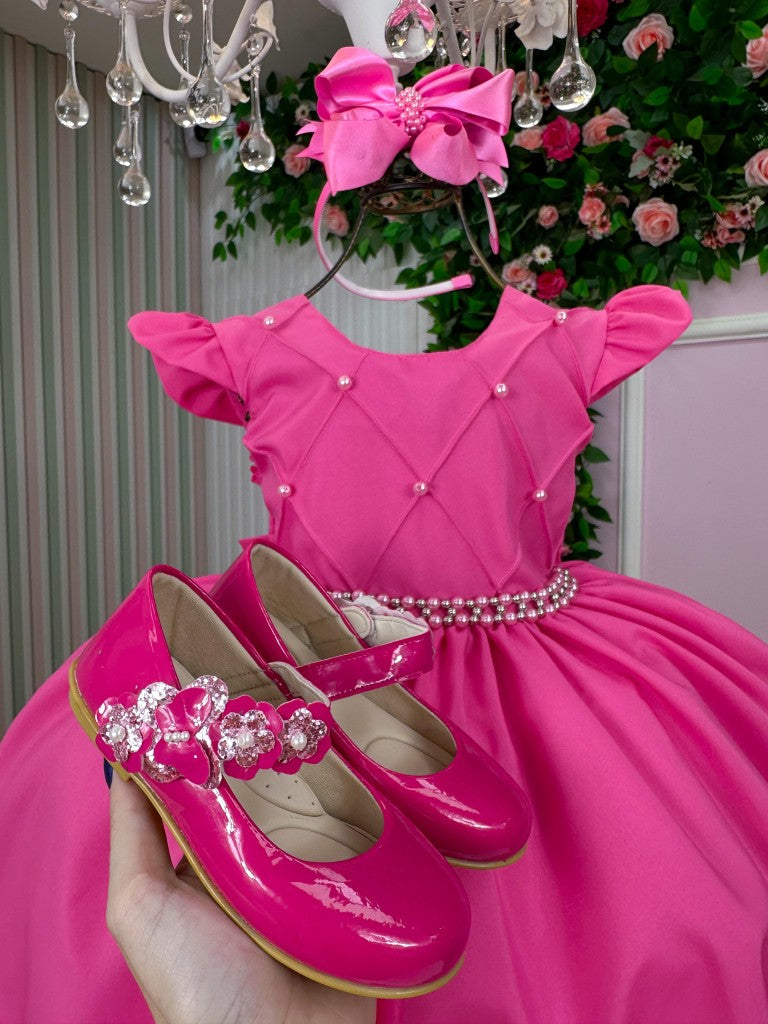 Vestido Ysa Kids Francine Rosa Chiclete - Festa