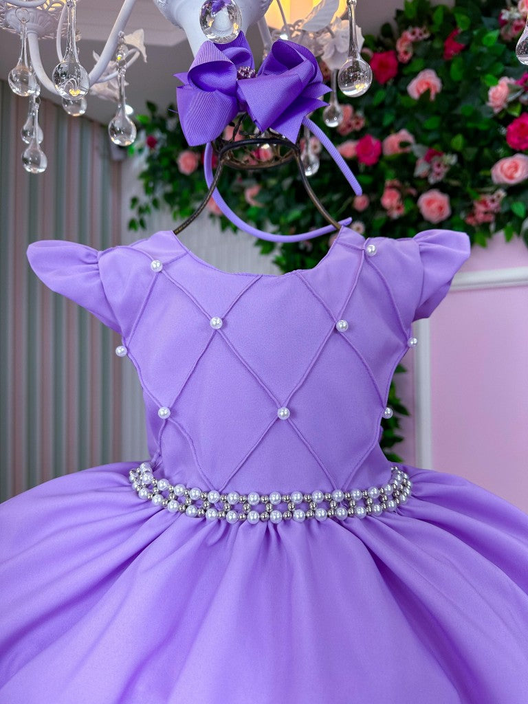 Vestido Ysa Kids Francine Lilas - Festa