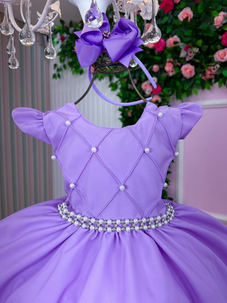 Vestido Ysa Kids Francine Lilas - Festa