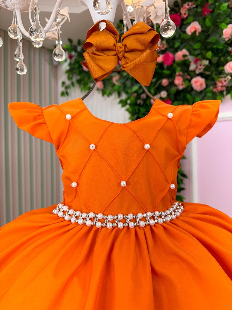 Vestido Ysa Kids Francine Terracota - Festa