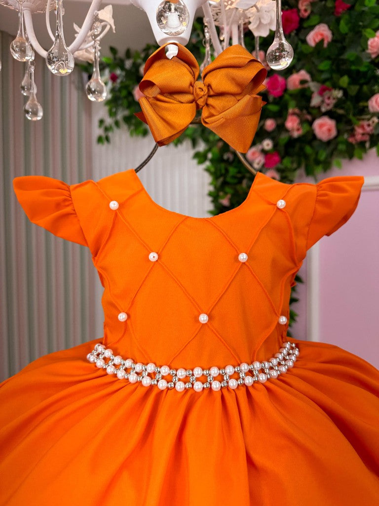 Vestido Ysa Kids Francine Terracota - Festa