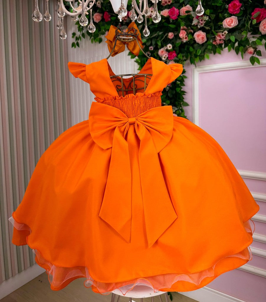 Vestido Ysa Kids Francine Terracota - Festa