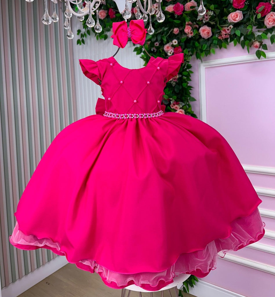 Vestido Ysa Kids Francine Rosa Pink - Festa