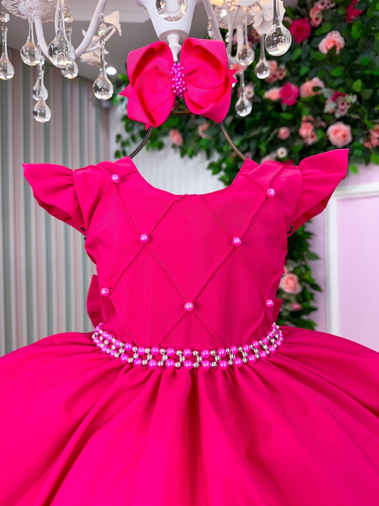 Vestido Ysa Kids Francine Rosa Pink - Festa